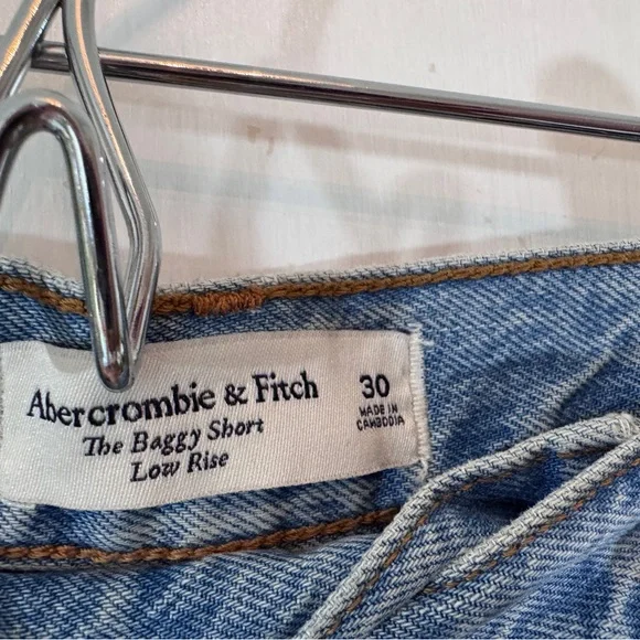 Abercrombie & Fitch Light Blue Jean Shorts shortie Denim - Picture 4 of 8